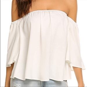 White Off the Shoulder Top